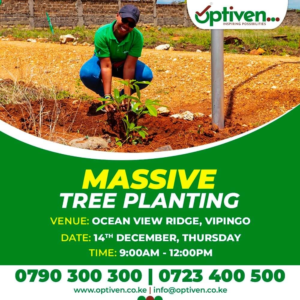Optiven CEO George Wachiuri Sets Stage for Tree Planting Gala at Vipingo