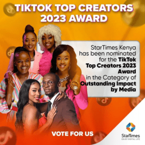 Startimes Among Nominees for TikTok's 2023 Creator Awards