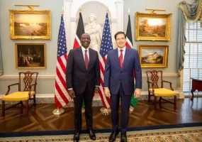 President William Ruto with US Secretary of State Marco Rubio